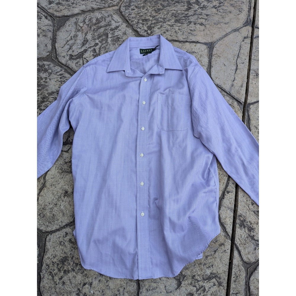 Ralph Lauren Shirt Classic Fit Mens Button Down Size M 16 1/2 -32/33 Lavender